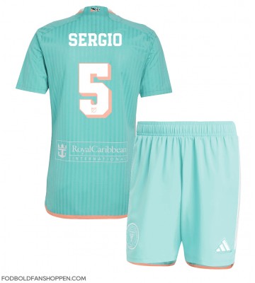 Inter Miami Sergio Busquets #5 Tredjetrøje Børn 2024-25 Kortærmet (+ Korte bukser)
